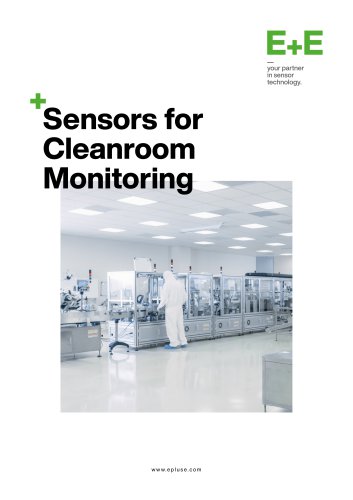 Sensors for  Cleanroom  Monitoring