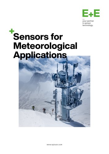 Sensors for  Meteorological  Applications
