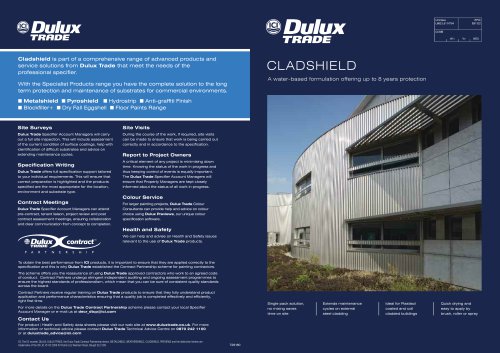 Cladshield Specifier Guide