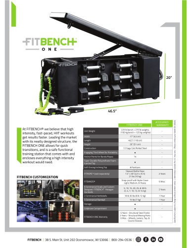 FITBENCH ONE