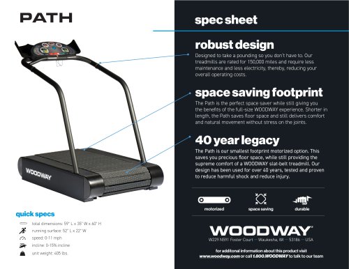 PATH spec sheet