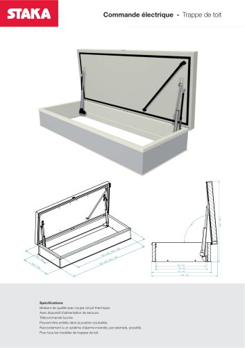 Commande électrique - Trappe de toit