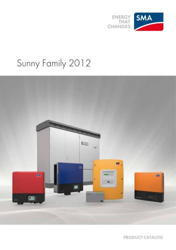 SUNNY FAMILY 2012 - PRODUCT CATALOG