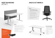 ACTIVE.T, OKAY.III et table emboîtable MEMO.S-8