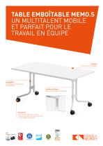 TABLE EMBOÎTABLE MEMO.S-1