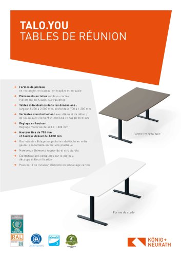 TALO.YOU TABLES DE RÉUNION