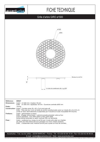 GIRO Grille d'arbre ø1500