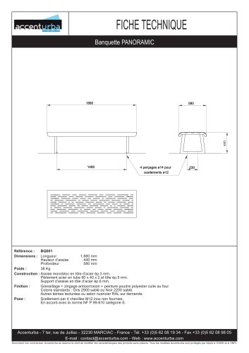 PANORAMIC Banquette