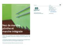 Nez de Marche, Plinthe et Marche Intégrale - 1