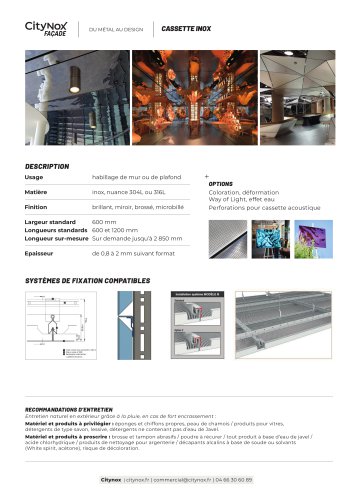 Cassette INOX