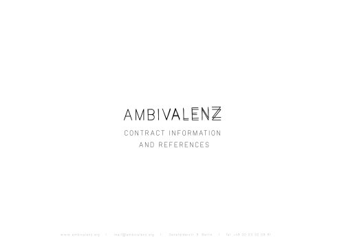 AMBIVALENZ contract references