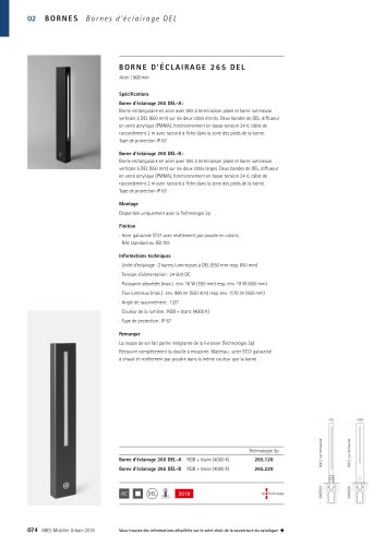ABES Borne d'éclairage 265 DEL