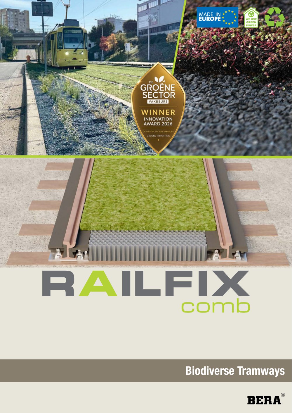BERA RailFix, Biodiverse Tram and Light Rail Tracks - BERA B.V.