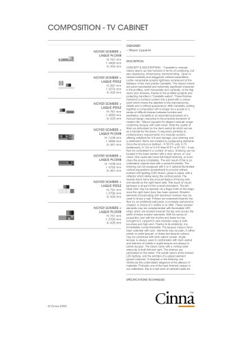 COMPOSITION - TV CABINE