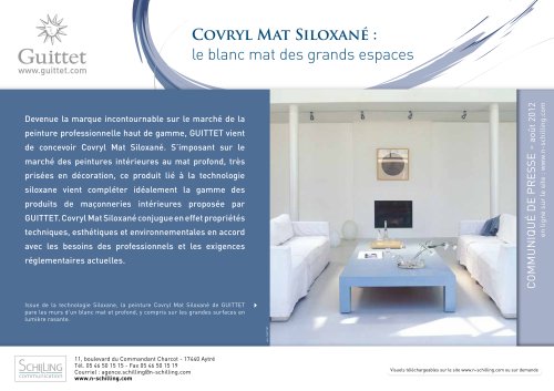 Covryl Mat Siloxané - Août 2012