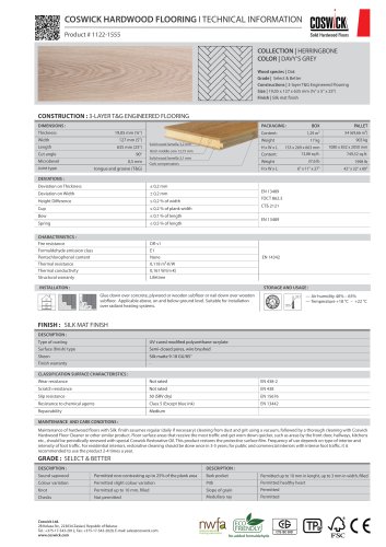 COSWICK HARDWOOD FLOORING Product # 1122-1555