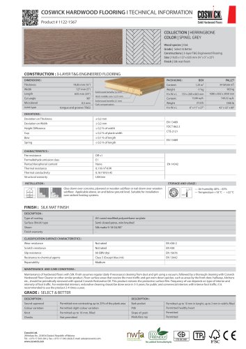 COSWICK HARDWOOD FLOORING Product # 1122-1567