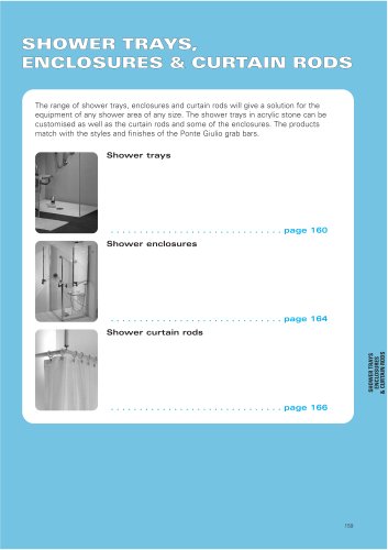 Shower Trays, Enclosures and Curtains Rods 