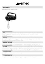 Smeg, Batteur Électrique HMF01PKEU, 9 Niveaux de Vitesse, Fonction