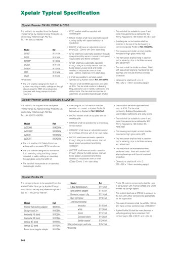 Xpelair Typical Specification