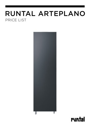 RUNTAL arteplano Price list