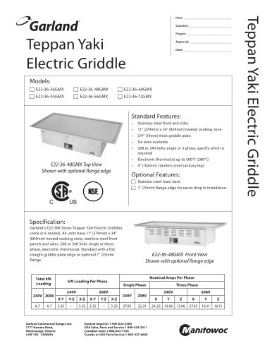 Teppan Yaki Electric Griddle